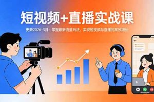 (17793期)短视频+直播实战课-更新2026-3月:掌握最新流量玩法,实现短视频与直播的高效增长